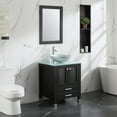 thumbnail image 6 of Walsport 24" Luxurious Bathroom Vanity and Sink Combo Cabinet with Silver Glass Vessel Sink and Faucet Pop Up Drain,Black, 6 of 10