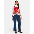 thumbnail image 2 of Rudolph the Red-Nosed Reindeer Women's Embellished Christmas Sweater Vest, Sizes XXS-XXL, 2 of 5