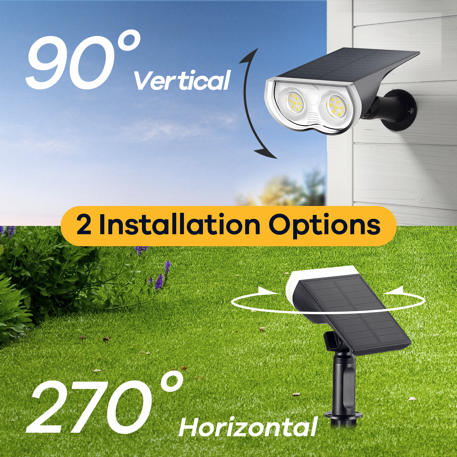 Linkind 4-Pack Solar Spot Lights 800LM, Daylight photo 2