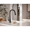 thumbnail image 5 of Moen 9126Bl Kurv Collection One-Handle Pulldown Kitchen Faucet Featuring Power Boost And Reflex, Matte Black, 5 of 5