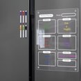 thumbnail image 3 of planning board, Planner 8.27x11.7in With 6 Color Clear Planner 6 Color Markers Planner With 6 Planner 8.27x11.7in Reusable Markers 4pcs Wall, 3 of 6