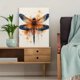 thumbnail image 5 of Qisvanset Framed Canvas Wall Art 12x16 Inch Watercolor Dragonfly Nature Home Canvas Wall Art, 5 of 5