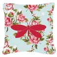 thumbnail image 2 of Carolines Treasures Moth Shabby Chic Roses Decorative Outdoor Pillow, 2 of 2