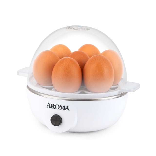 La olla para cocer huevos, la vaporera y el escalfador eléctrico AROMA son demasiado fáciles