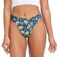 thumbnail image 1 of Balery Underwater Creature Tangas de Algodón para Mujer con Estampado – Ropa Interior Sexy, Transpirable, G-string-X-Small, 1 of 6