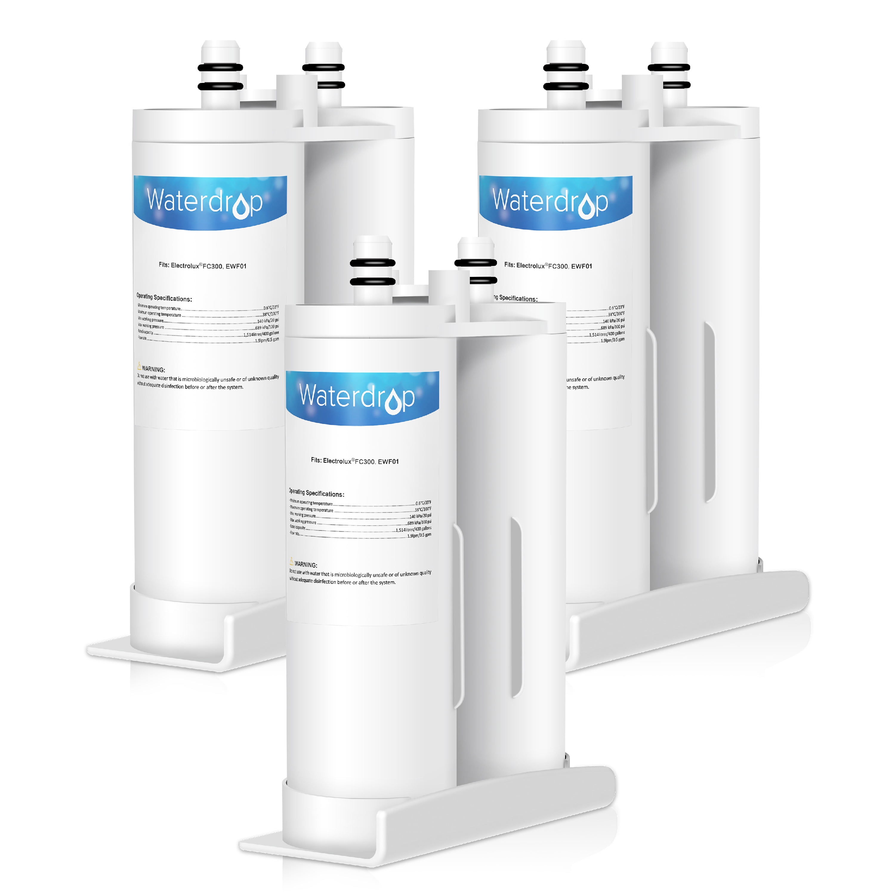 3 Pack Waterdrop EWF01 Replacement for Electrolux FC300 EWF01