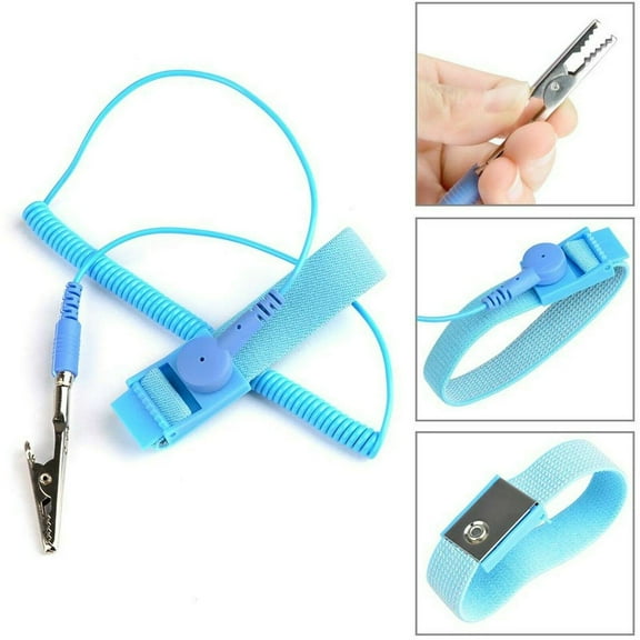 Simyoung Anti-static Antistatic ESD Ground Strap Wrist Band Grounding Bracelet Blue