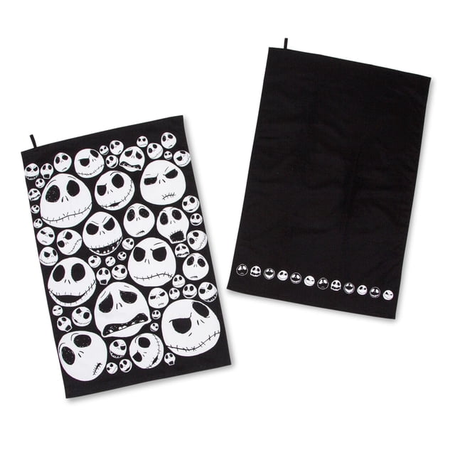 Juego de toallas de cocina Ukonic Disney Nightmare Before Christmas Jack Skellington Faces