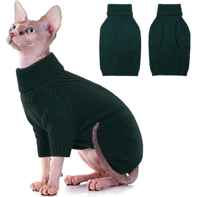 IECOii Suéter para perro XXXL, suéteres navideños para perros extra grandes, niña y niño, prendas de punto con cuello alto para perros que usan en vacaciones de Acción de Gracias, sudadera fácil de po