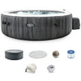 thumbnail image 1 of Intex PureSpa Plus Greywood Inflatable Hot Tub w/ Multi-Colored LED Lights, 1 of 9