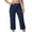 *2-Navy, variant on VBVC Women's High Waisted Cargo Capri Pants,Stretchy Wide Leg Workout Cropped Trousers For Women,Ladies Lightweight Yoga Casual Pants with Pockets,Green,S-2XL