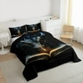 thumbnail image 3 of Homewish Cartoon Dragon Bedding Comforter Set,Jungle Animal Twin Comforter Sets,Magic Wildlife Bedding Set For Boys Kids,Microfiber Bedroom Decor Reversible,2pcs, 3 of 8