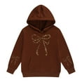 thumbnail image 4 of MEZZALL Girls Hoodies Leopard Print Hooded Sweatshirt Soft Pullover With Pocket Casual Long Sleeve Fall 2026 Tops , Brown, 4 of 4