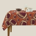 thumbnail image 3 of Wukai American Football1 Waterproof Tablecloth for Kitchen Dining, Fits Square Tables for 2-4 Seats -54"x54", 3 of 7