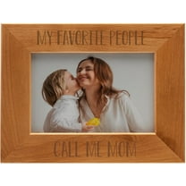 Fine Photo Gifts 6x4 My Favorite People Call Me Mom Alder Wood Picture Frame