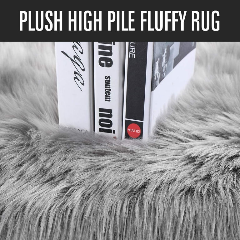 Brand new! Black Fur Rug 2x3 Rug Faux Sheepskin Rug Fluffy Super Soft Small  Rug for Bedroom Dorm Bedside Rug Room Decor Washable Rug, Rectangle for  Sale in Peoria, AZ - OfferUp