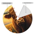 thumbnail image 2 of Lsque Sunset Sunflower Cow A Print Christmas Tree Skirt, Tree Skirt with Ties or Velcro, Perfect for Holiday Decorations, Halloween, and New Year-48", 2 of 7