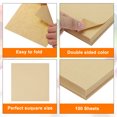 thumbnail image 3 of Unique Bargains 150 Sheets Origami Paper Double Sided Color, 4 x 4Inch Kraft Paper, Dark Brown, 3 of 7