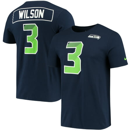 Russell Wilson Seattle Seahawks Nike Prism Name & Number T-Shirt - College