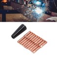thumbnail image 3 of Welding Nozzle, 20PCS Non Slip Copper Gasless Nozzles Easy To Install  Conductivity With Cover For Paint Spraying, 3 of 8