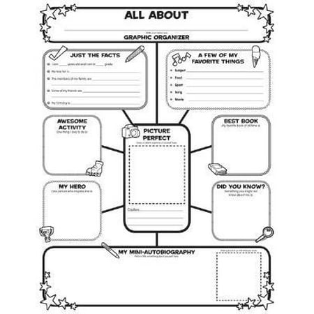 Graphic Organizer Posters: All-About-Me Web: Grades 3-6 : 30 Fill-In Personal Posters for Students to Display with