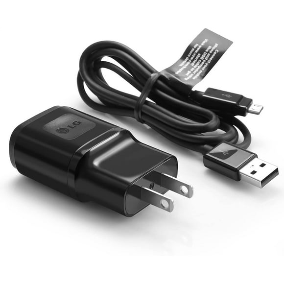 LG 1.8A USB Wall Charger Travel Adapter + 3.3Ft Mirco USB Cable for LG Flex, LG G2 G3 G4 Neuxs 4 5 X Power 1 2 3, Black