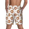 thumbnail image 2 of Lsque Mens Swim Trunks Wooden Barrels With Honey Pattern - Bathing Suit Compression Liner - Beach Swim Shorts Swimwear - (S-3XL) - Stretch Quick Dry -Small, 2 of 9