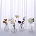 thumbnail image 4 of BalsaCircle 4 Clear Vintage Glass Flower Vases Decorative Table Centerpieces Party Events Decorations Supplies, 4 of 8
