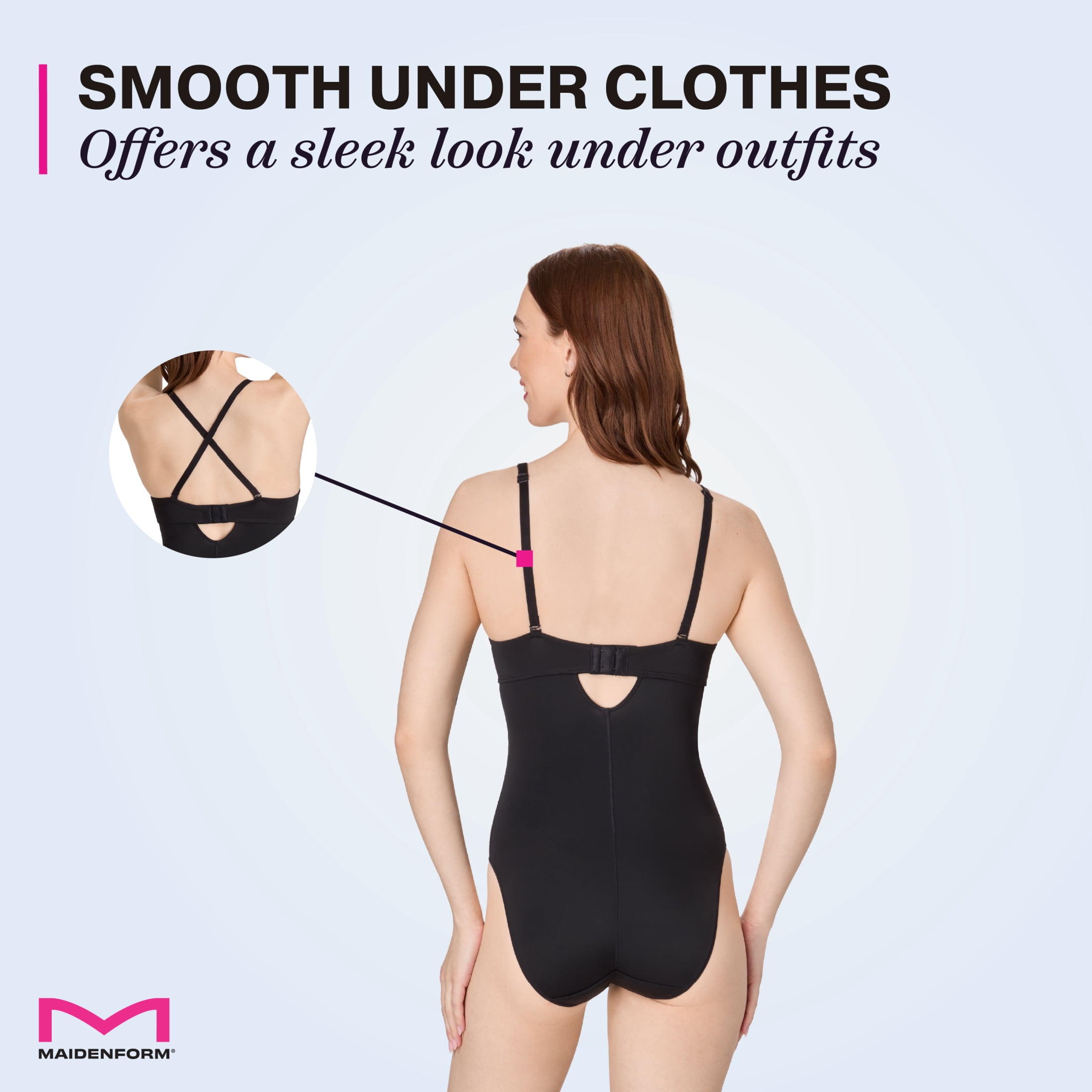 Maidenform Women's Shapewear All-In-One Extra Firm Cupped Bodysuit, Sizes up to 3XL