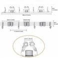 thumbnail image 2 of Soporte para Escobas de Pared de Acero Inoxidable, Colgador de Escobas de Pared con 3 Ranuras y 4 Ganchos para Cocina, Baño, Garaje y Jardín, Negro, 2 of 5