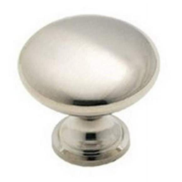 Amerock Corp 14404SCH 1.19 In. Round Knob Brushed Satin Chrome