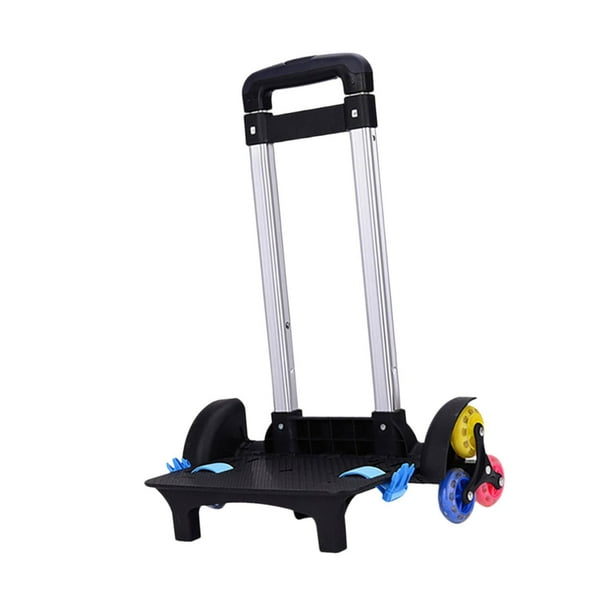 Carro de mochila, carro de equipaje con ruedas, soporte, carro de mochila escolar de aleación de aluminio, carro de mano plegable para niños, escuela