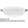 thumbnail image 2 of Foco empotrable de pared y techo Empotrable Led Spot, Extraplano 25mm, Blanco Frío 6000k, 5w 500lm Downlight Empotrable Incandescencia Integrada, Apertura Orificio 65-85mm, Para Salón Cocina Pasillo, 2 of 5
