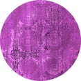 thumbnail image 1 of Ahgly Company Indoor Round Oriental Pink Industrial Area Rugs, 6' Round, 1 of 4