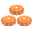 thumbnail image 1 of LED Road Flares Light, High Strength Roadside  Disc Kit Waterproof Multipurpose Shock Resistant  For Car For Motorcycle Blue,Orange,Orange With Dot Type, 1 of 8