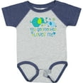 thumbnail image 3 of Inktastic My Godmother Loves Me Cute Elephants Boys or Girls Baby Bodysuit, 3 of 5