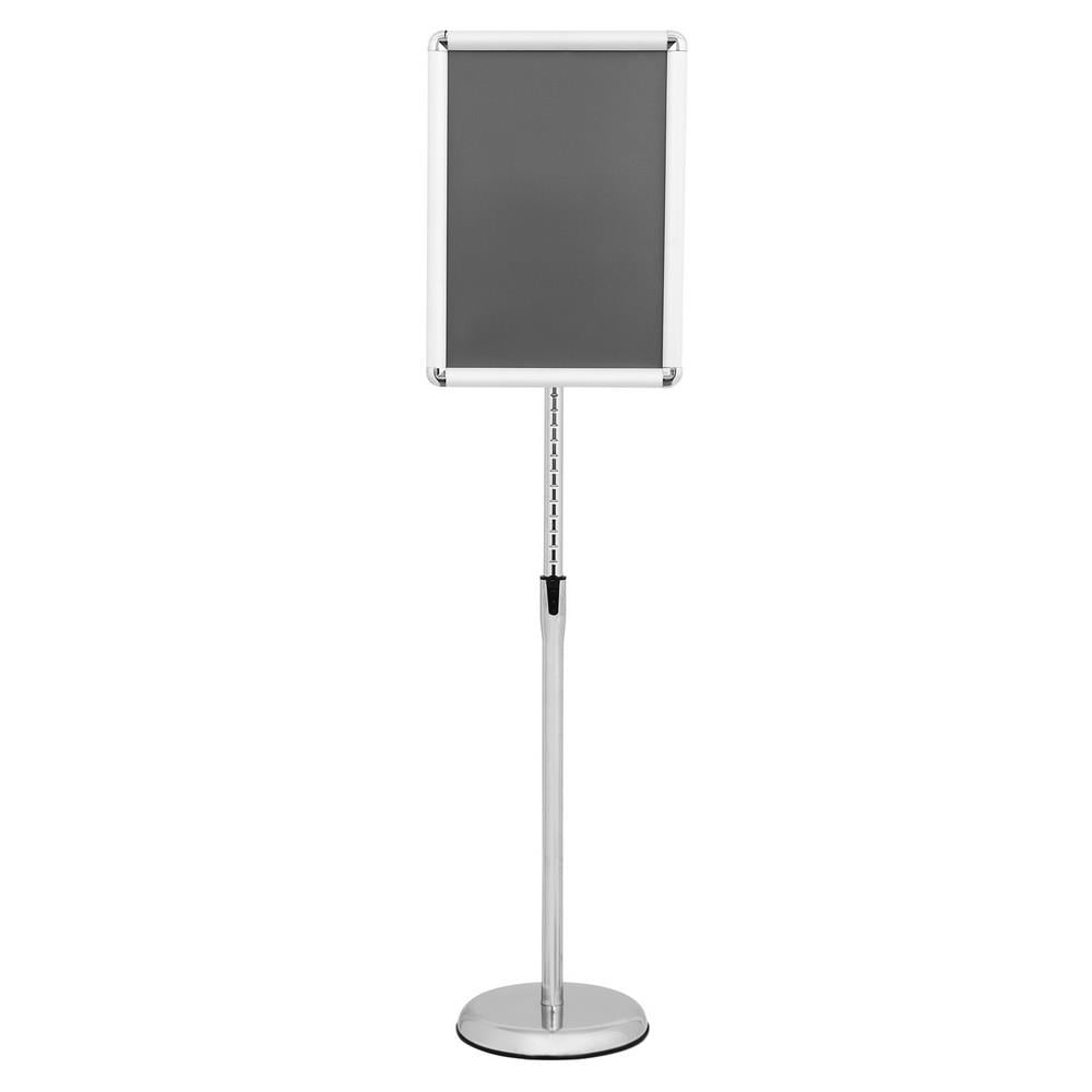 Vertical and Horizontal View Sign Displayed Poster Sign Stand A4 Heavy Duty Pedestal Floor Standing Poster Board Frame Adjustable Height Poster Display Stand Sign Holder