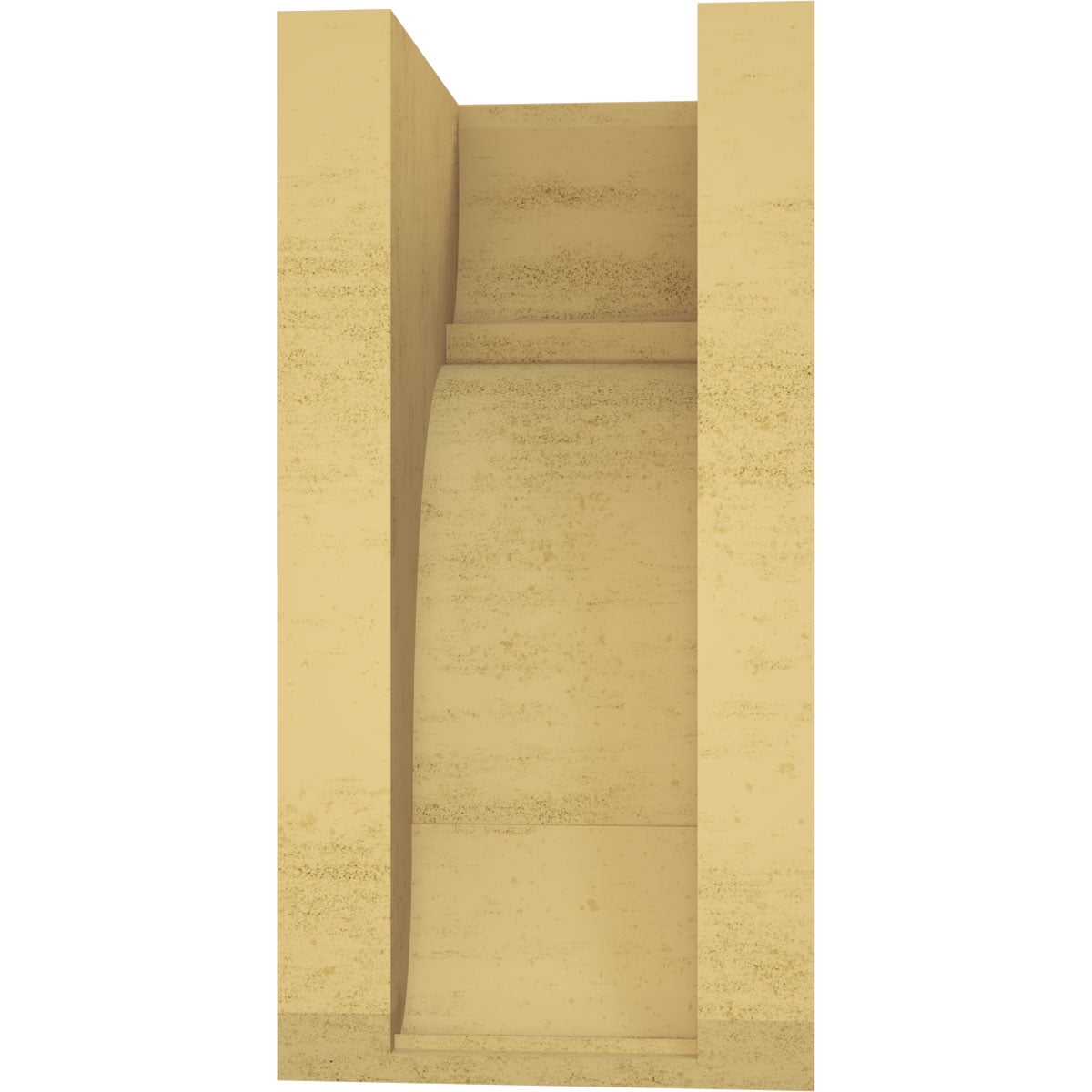 7"W x 7"D x 14"H Wide Bryant Rough Cedar Woodgrain TimberThane Corbel, Primed Tan