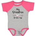 thumbnail image 3 of Inktastic My Grandma Loves Me Heart Grandchild Boys or Girls Baby Bodysuit, 3 of 5
