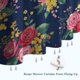 thumbnail image 6 of Pioneer Flower Floral Print Pattern Shower Curtain 72"x84" ,Bathroom Decorative Shower Curtains Set with 12 Hooks,Modern Waterproof Washable Shower Curtain, 6 of 6