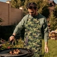 thumbnail image 4 of Camouflage Adjustable Waterproof Apron for Adults 33x27 Inch – Cooking Apron with 2 Large Pockets, Durable Polyester Bib for Kitchen, Baking, BBQ, and Home Use, 4 of 6