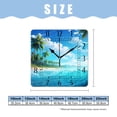 thumbnail image 2 of 10 Inch Wall Clock Battery Operated Silent Clock Decorative for Office, Kitchen, Outdoor, Living Room，Palm Trees Beach Astronaut Hawaiian Tropical Seashore Multicolor, 2 of 4