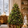 thumbnail image 5 of Hvmvliv 49 Pack Velvet Christmas Balls Flocked Tree Ornaments Plastic Hanging for Xmas Tree Holiday Decor, 5 of 8