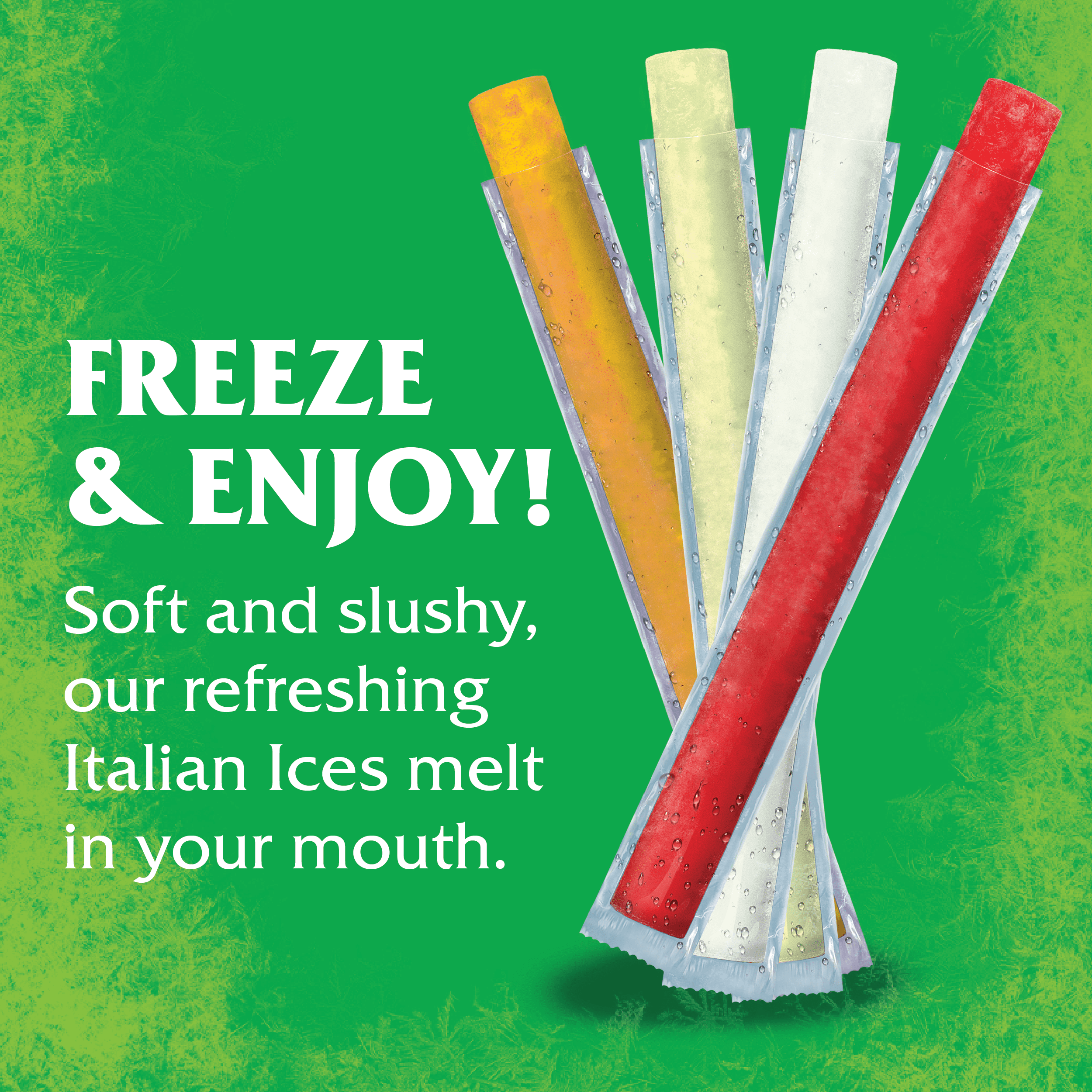 Wyler's Authentic Italian Ices Freeze and Serve Bars Variety Pack, 1.5 oz Bars, 70 Count