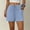 Blue, variant on Only Moment Women's Summer Sweat Shorts Polyester Dressy Casual Elastic High Waisted,Comfy Lightweight Airy,Summer Shorts for Beach,Travel & Vacation Linen Shorts Pink,S