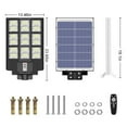 thumbnail image 4 of LITOM 4000W/5000W Led Solar Street Light Outdoor, IP65 Waterproof Solar Flood Lights Motion Sensor with PIR+Pole for Garden Yard, 4 of 8