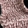 thumbnail image 3 of Plutus Brands Plutus Pink Leopard Faux Fur Luxury Throw Blanket, Blanket 114L x 120W King, 3 of 3