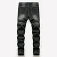 thumbnail image 3 of shoper Skinny Boy's Stretch Comfy Ripped Jeans Stylish Distressed Washed Denim Jeans Pants Boys Trouses Black 12, 3 of 4