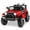 Red, variant on Costway 12V Kids Ride On Truck Car Electric Vehicle Remote with Music & Light Purple