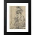 thumbnail image 2 of Gian Lorenzo Bernini 13x18 Black Modern Framed Museum Art Print Titled - A Marine God with a Dolphin (1652-1653), 2 of 5